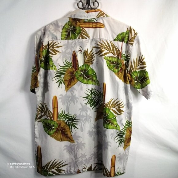 Aloha Republic Honolulu, Hawaii Waikki Beach North Shore Surfboard Shirt Lg. NWT - Picture 2 of 4